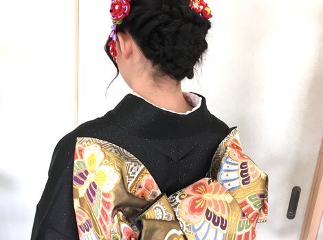 着物着付けとヘアセット